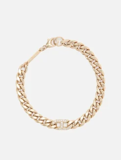 Pave Diamond Mariner Link Large Curb Chain Bracelet