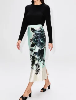 Pencil Midi Skirt