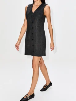 Pinstripe Suiting Dress