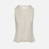 Pinstripe Wool Vest