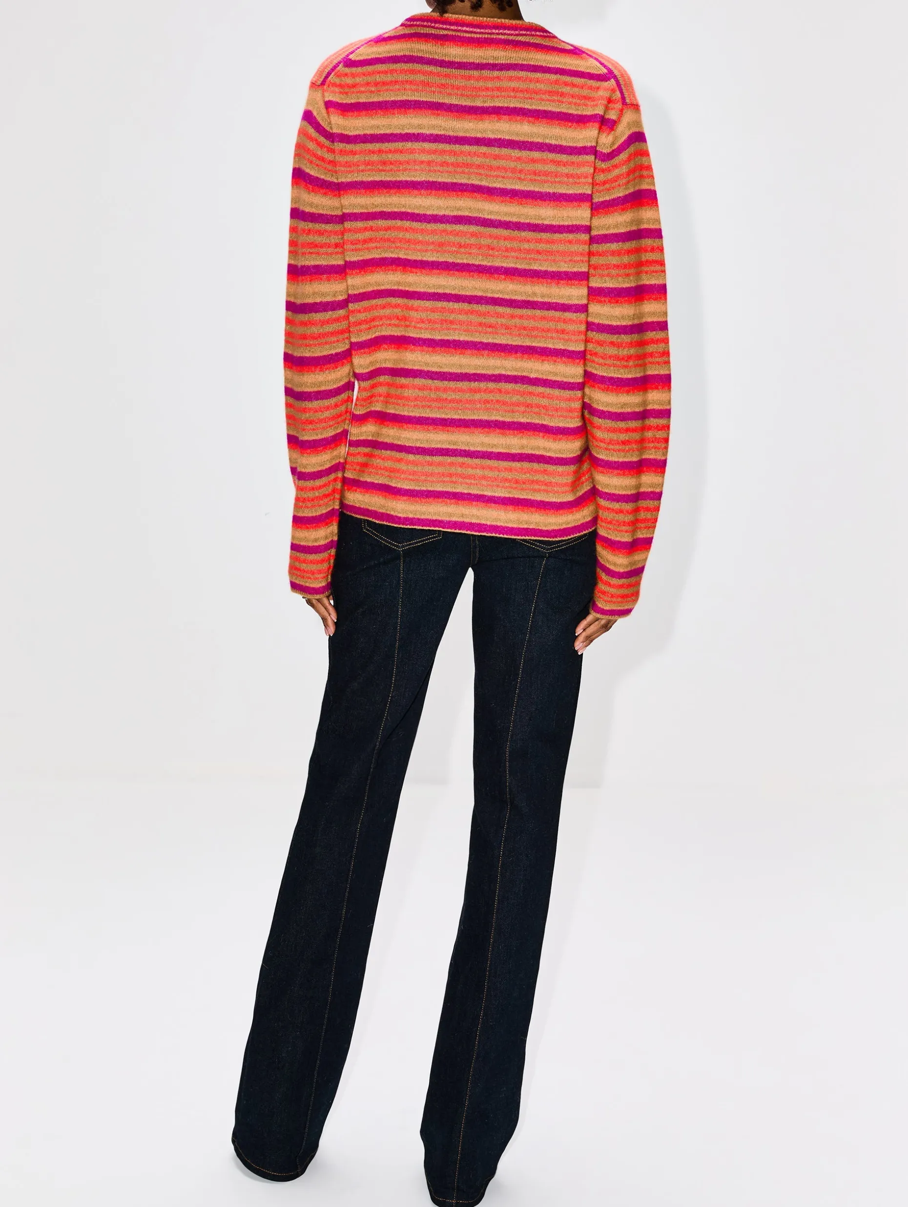 Planar Stripe Crew Sweater