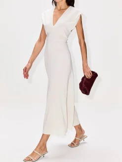 Plunge Drape Dress