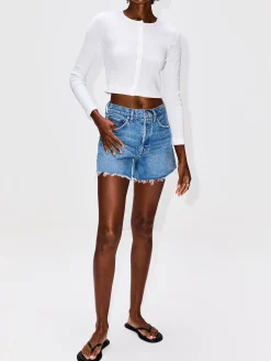 Pointelle Crop Cardigan