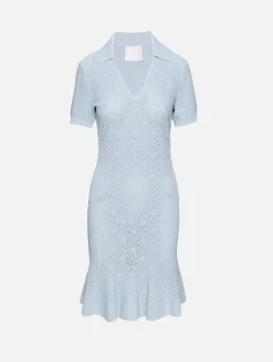Polo Collar Short Dress