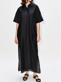 Pop-Over Shirt Dress