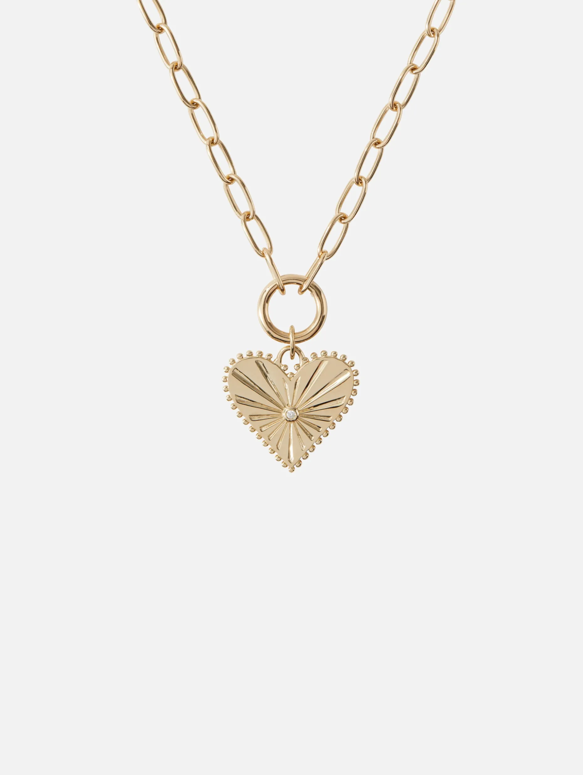 Pour Toujours Heart Coin Necklace