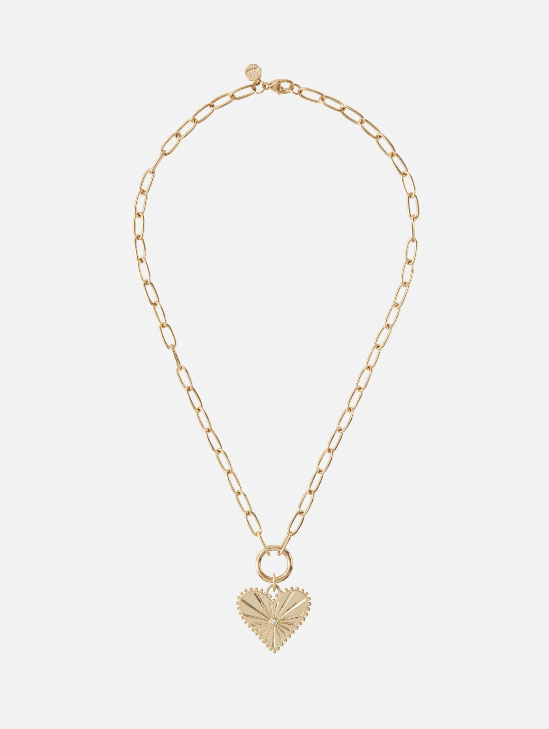Pour Toujours Heart Coin Necklace