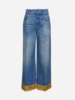 Print Trimmed Jean