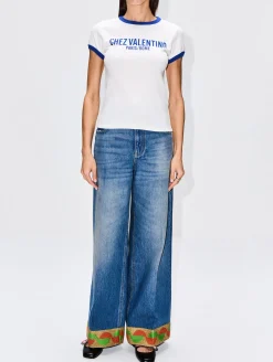 Print Trimmed Jean