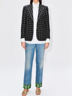 Print Trimmed Jean