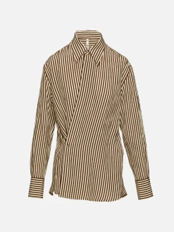 Printed Loose Fit Wrap Shirt