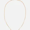 5 Prong Diamond Quad Station Box Chain Necklace