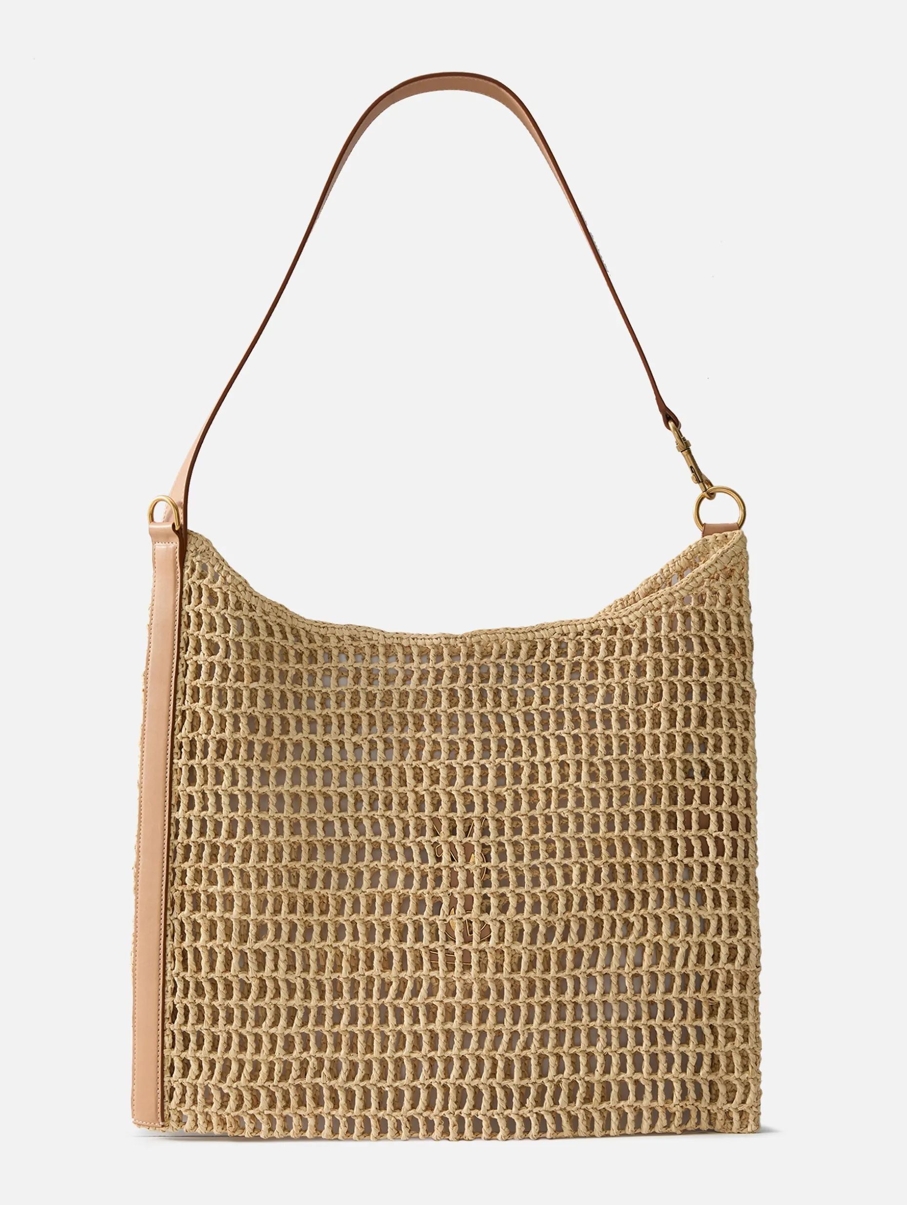 Raffia Crochet Shoulder Bag