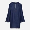 Rhiannon Fringe Denim Mini Dress