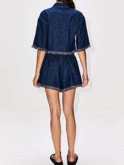 Rhiannon Fringe Denim Shirt