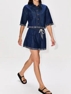 Rhiannon Fringe Denim Short