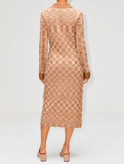 Rib Knit Polo Dress