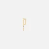 Ribbed Baguette Chunky Initial Slide On Charm