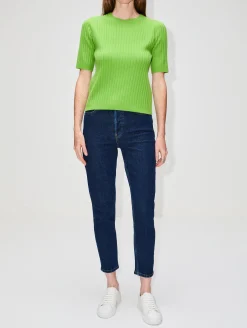 Ribbed Short Sleeve Top