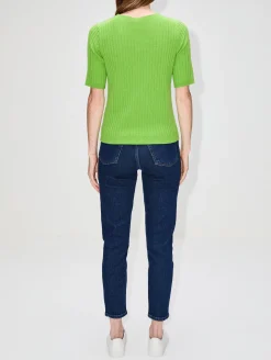 Ribbed Short Sleeve Top
