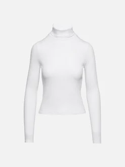Ribbed Turtleneck Top