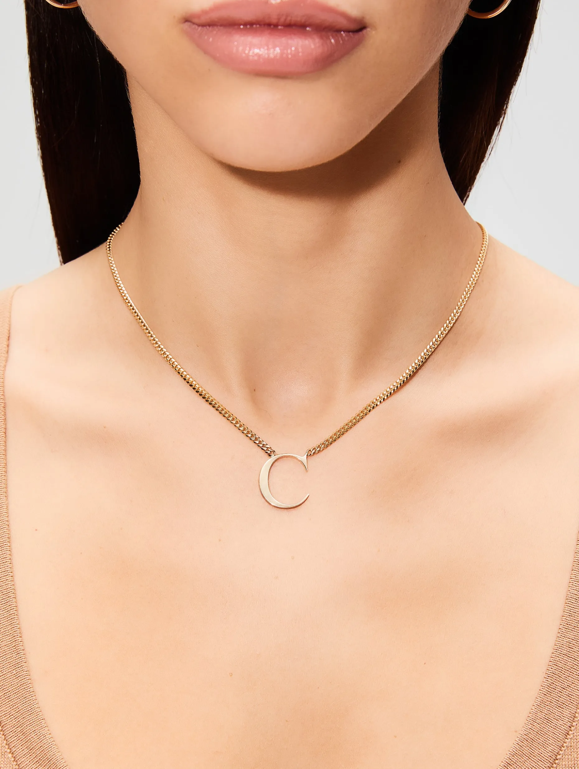 Roman Times Initial Necklace