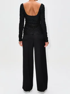 Round Neck Long Sleeve Top