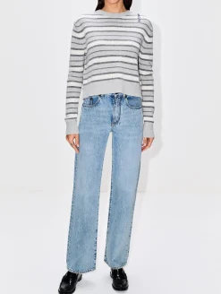 Round Neck Striped Sweater
