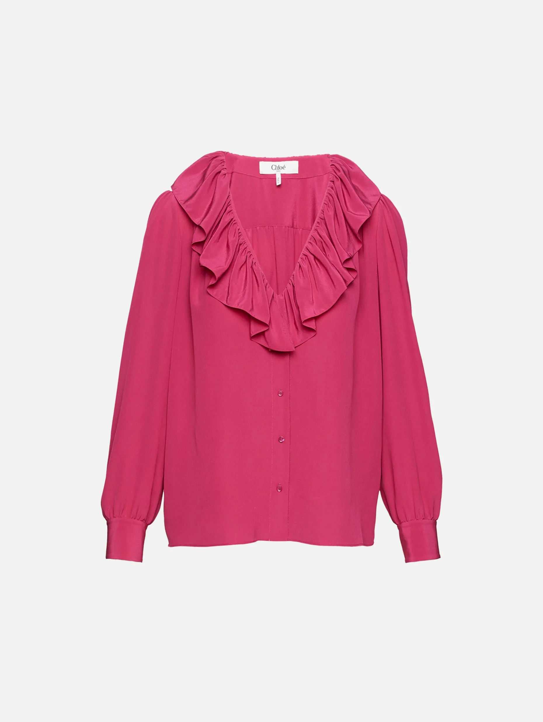 Ruffle V Neck Blouse