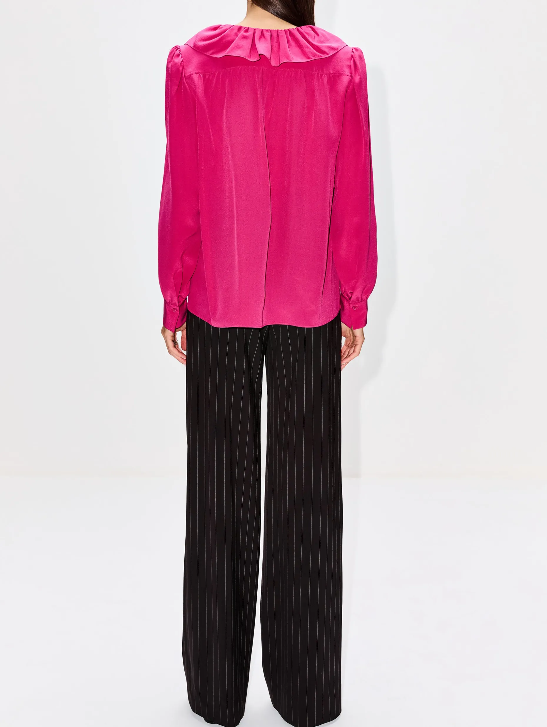 Ruffle V Neck Blouse