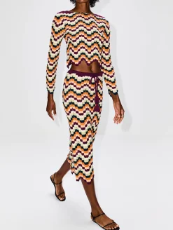 Safi Pesca Pencil Skirt