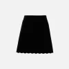 Scalloped Mini Skirt
