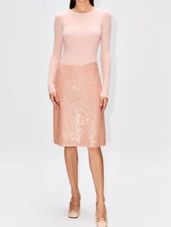Sequin Midi Skirt