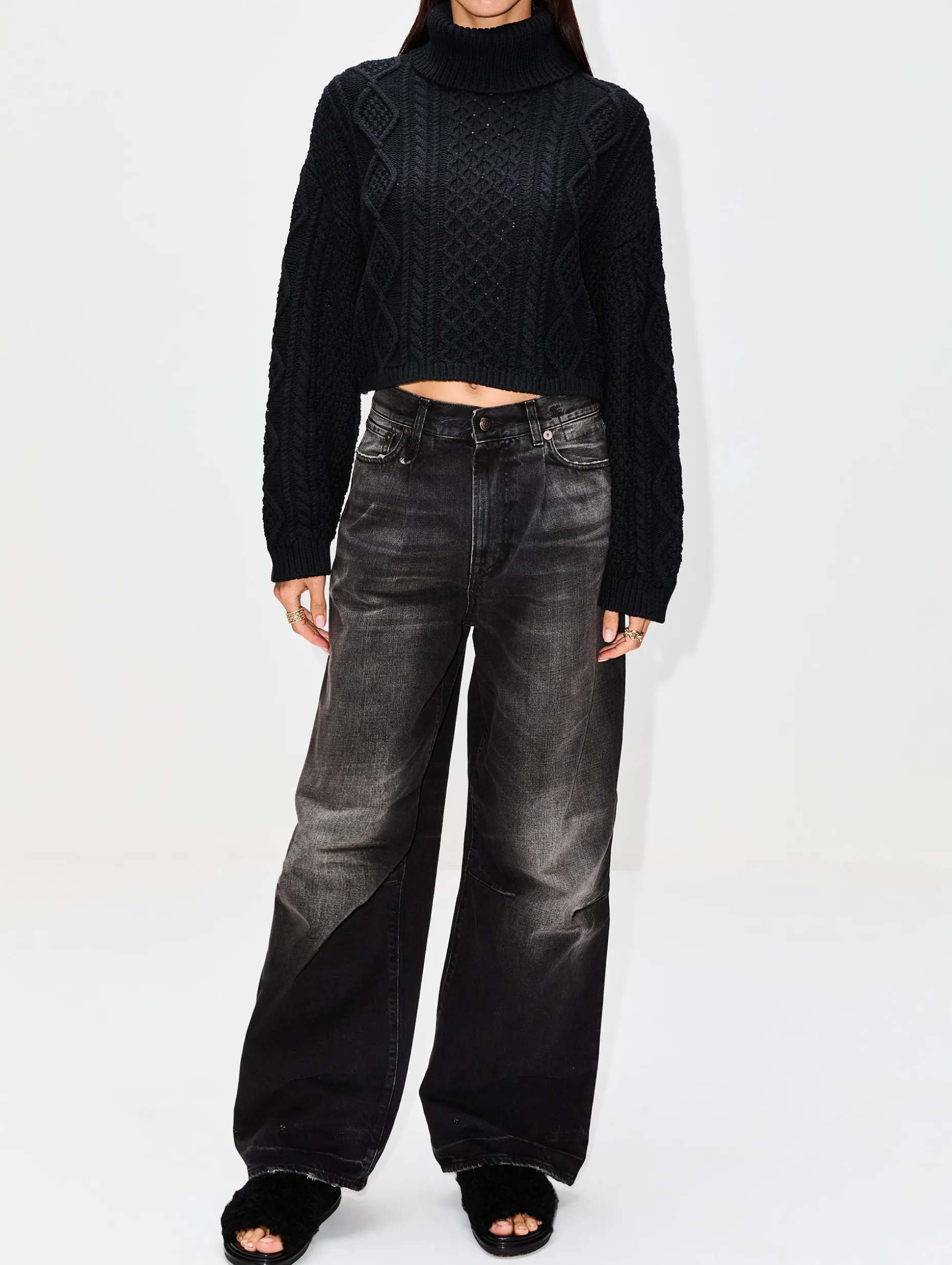 Shearling Fussbett Sandal