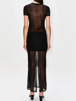Sheer Column Skirt