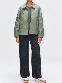 Short Quilted Blouson Jacket