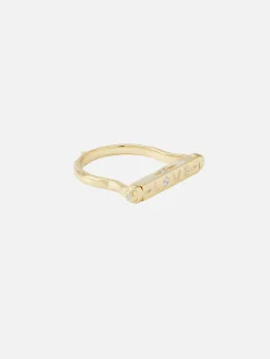 Show Your Love Engraved Narrow Flip Ring