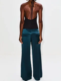 Silk Mesh Bias Top
