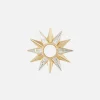 Single Open Starburst Baguette Charms