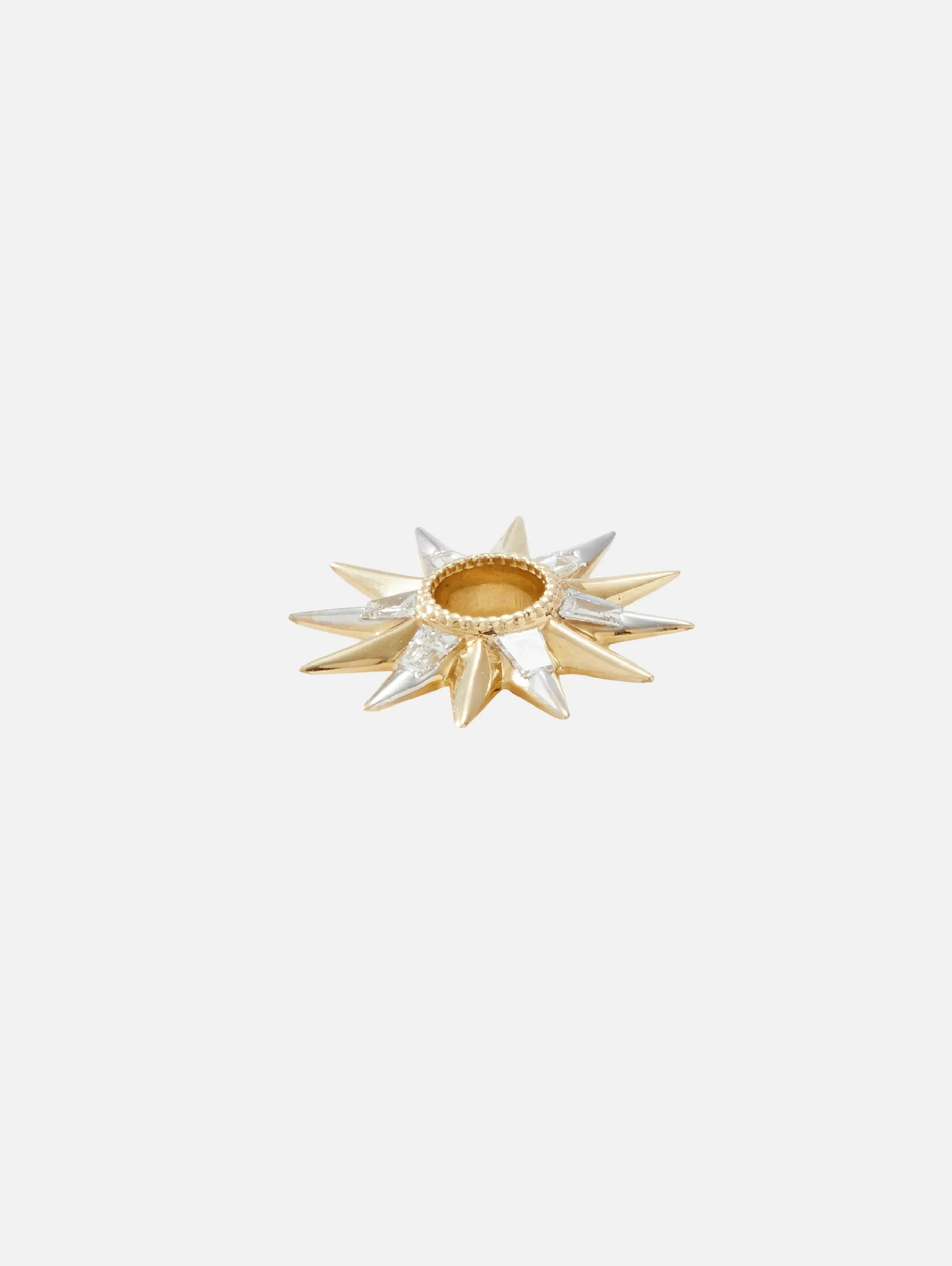 Single Open Starburst Baguette Charms
