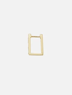 Single Rectangular Diamond Hoop