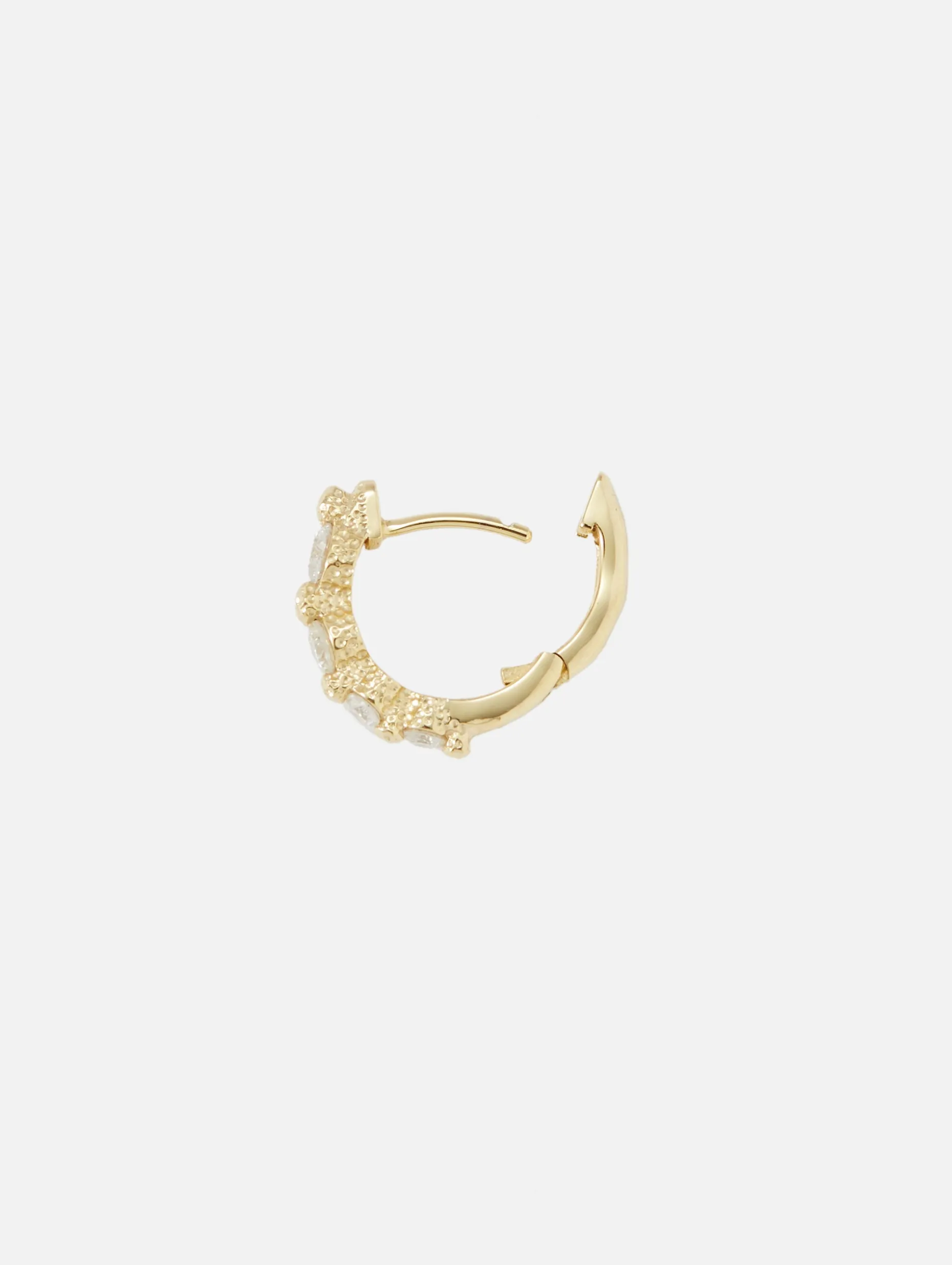 Single Timeless Small Graduated Diamond Hoop