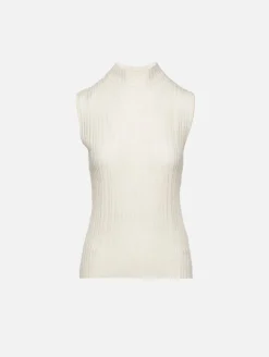Sleeveless Mockneck Top