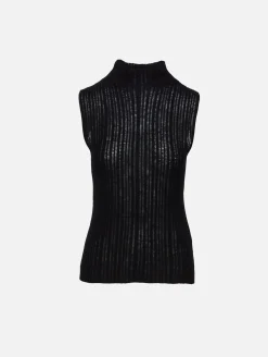 Sleeveless Mockneck Top