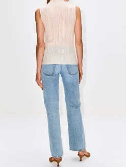 Sleeveless Mockneck Top