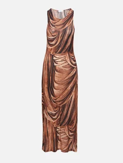 Sleeveless Patterned Dress