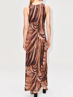 Sleeveless Patterned Dress