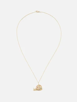 Small Gold Snail Pendant