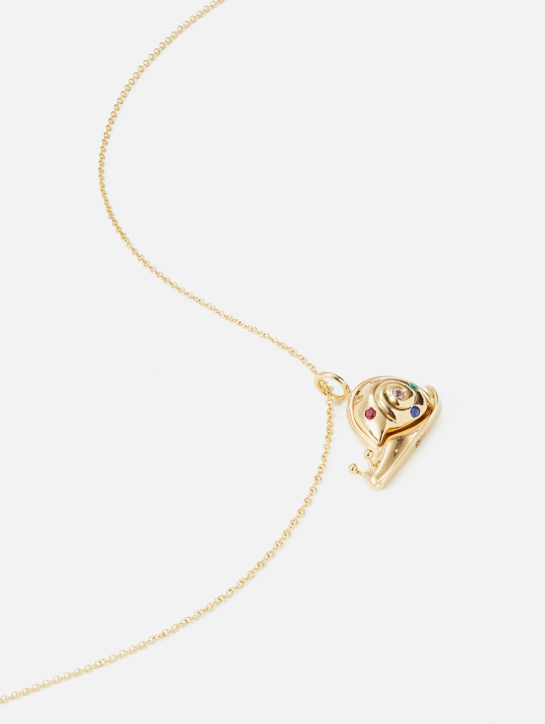 Small Gold Snail Pendant