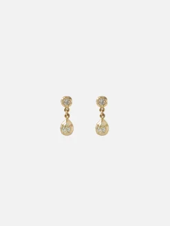 Sophie 1+1 Diamond Teardrop Stud